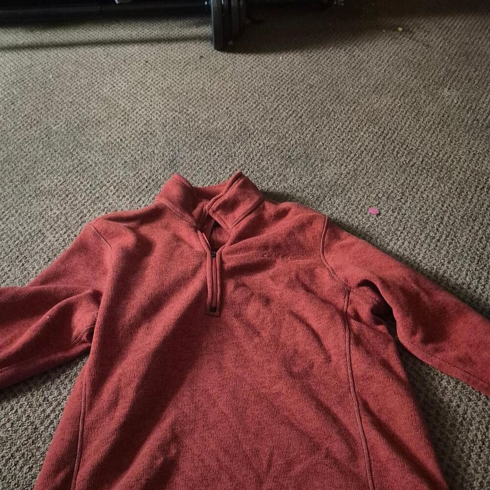 Eddie-bauer Men's Burgundy and Red Jacket